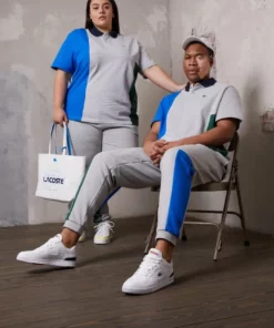 Lacoste UNISEX - Pantalon De Survêtement - Silver Chine/blue Royal/green