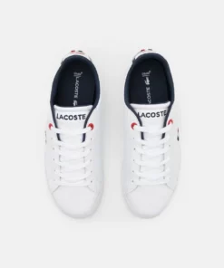 Lacoste CARNABY EVO - Baskets Basses - White/navy/red -Lacoste Soldes Magasin c3d566bfbc3448ef8ce0e996622bc6d2