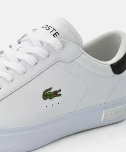 Lacoste POWERCOURT - Baskets Basses - White/black -Lacoste Soldes Magasin c41367eba9574043b669e28d5bf8bffc