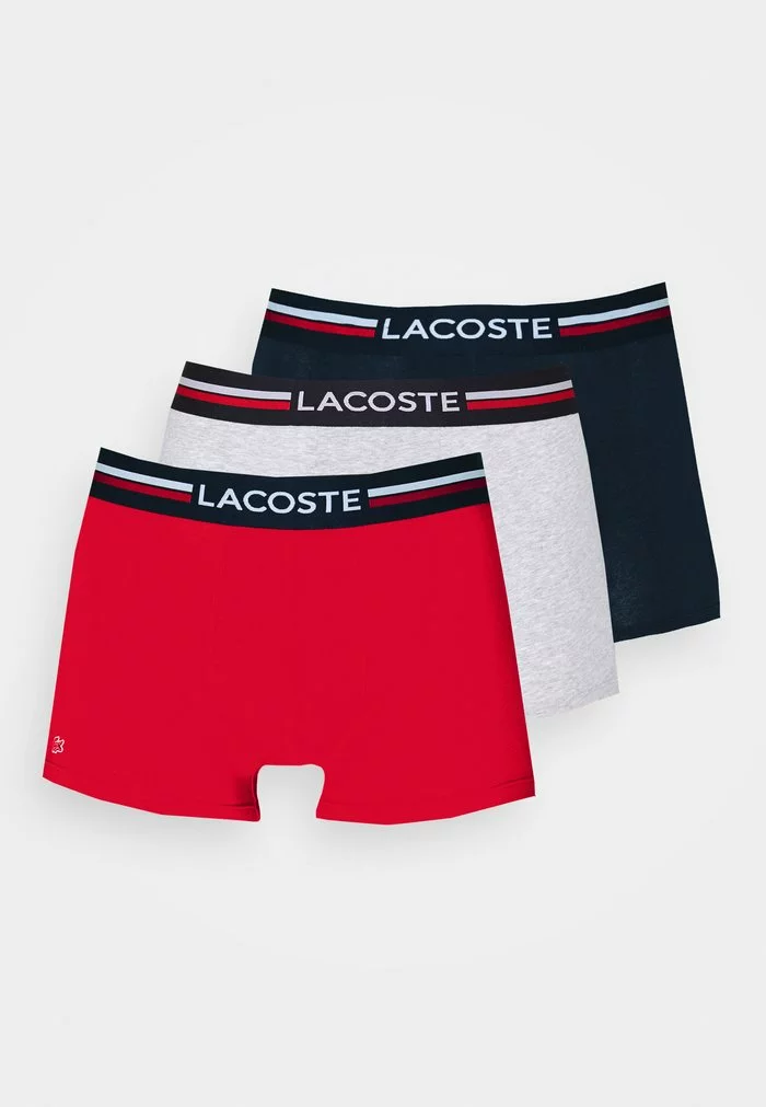 Lacoste 3 PACK - Shorty - Marine/argent Chine/rouge 5 Lacoste 3 PACK - Shorty - Marine/argent Chine/rouge – Image 5