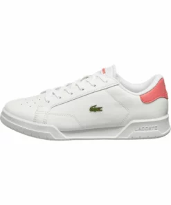 Lacoste Baskets Basses - Wht/dk Pnk