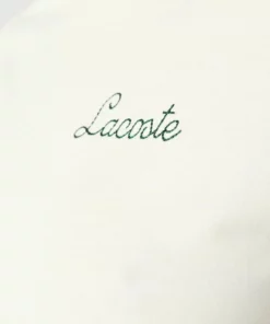 LACOSTE FEMME - T-shirt Imprimé - Blanc / Vert -Lacoste Soldes Magasin cabf174109674c5ca3afb307a0444879
