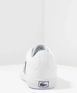 Lacoste LEROND - Baskets Basses - White/red/navy -Lacoste Soldes Magasin cadfe1b8114e40e09c1f545c11e35dc3
