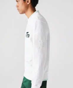 Lacoste Sweatshirt - Blanc -Lacoste Soldes Magasin cb7c2a745dd14014974161331cc90cf6