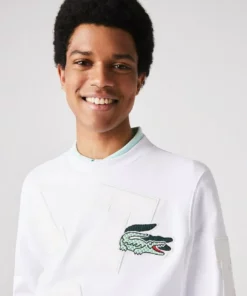 Lacoste Sweatshirt - Blanc -Lacoste Soldes Magasin cbb24c3d4f1543e79a2e040c6afe3f4a