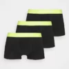 Lacoste 3 PACK - Shorty - Black/limeira