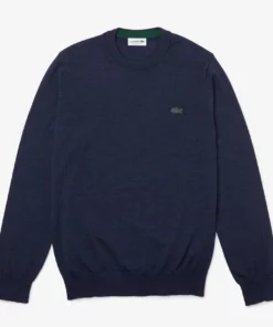 Lacoste PULL - Pullover - Bleu Chine -Lacoste Soldes Magasin cefaa7f644ce4fc48f6fcf1888295fbb