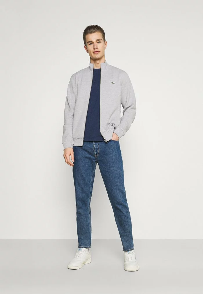 Lacoste Sweat à Capuche Zippé - Gris Chine 2 Lacoste Sweat à Capuche Zippé - Gris Chine – Image 2