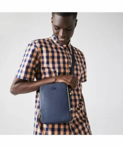 Lacoste CHANTACO - Sac Bandoulière - Marine