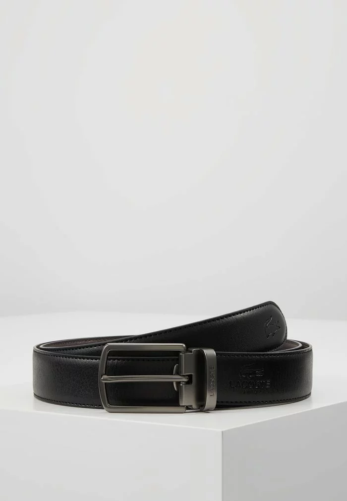 Lacoste REVERSIBLE CURVED BOX SET - Ceinture - Black/dark Brown 3 Lacoste REVERSIBLE CURVED BOX SET - Ceinture - Black/dark Brown – Image 3