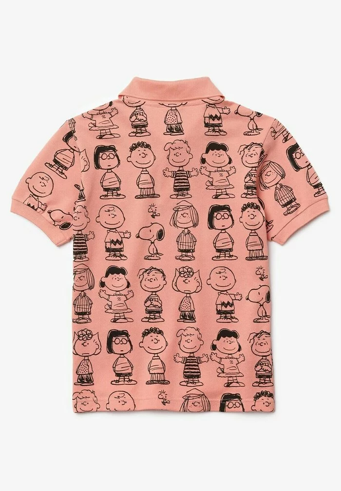 LACOSTE X PEANUTS - Polo - Rose / Noir 2 LACOSTE X PEANUTS - Polo - Rose / Noir – Image 2