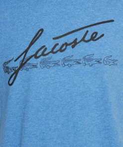 Lacoste T-shirt Imprimé - Bleu Chine -Lacoste Soldes Magasin d2ad6519efb84ae98c0043fa93c5fa7e