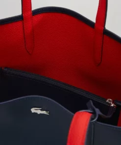 Lacoste REVERSIBLE - Cabas - Peacoat Salsa -Lacoste Soldes Magasin d322a2d7cea54b94880c6d6edafa4be6