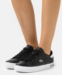 Lacoste POWERCOURT - Baskets Basses - Black/white