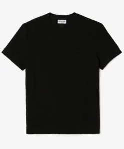 Lacoste T-shirt Basique - Noir -Lacoste Soldes Magasin d400fcd001424222ac7c60a7b5706c68