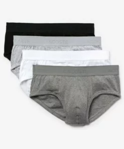 Lacoste 4 PACK - Slip - Noir / Gris Chine / Gris Chine / Blanc -Lacoste Soldes Magasin d4dc22c0906546cb8884a2f727b61f17