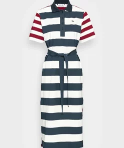 Lacoste Robe En Jersey - Mynah/flour Pinot -Lacoste Soldes Magasin d50dbc4b35b74d3097390cef25fc87a3