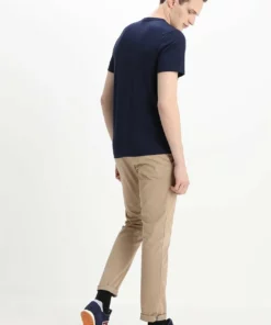 Lacoste T-shirt Basique - Marine -Lacoste Soldes Magasin d5d7fbd4ee764ac98f1f2b4b41c5a752