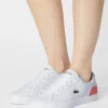 Lacoste LEROND - Baskets Basses - White/dark Pink