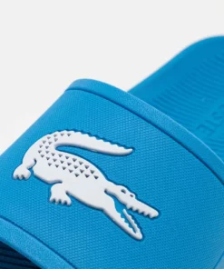 Lacoste EXCLUSIVE - Sandales De Bain - Blue/white -Lacoste Soldes Magasin d67a51f68c4a4292a6f8abb313d050ec