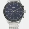 Lacoste BOSTON - Montre à Aiguilles - Silver-coloured/blue