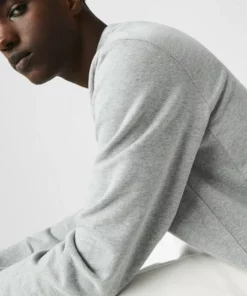 Lacoste Sweatshirt - Gris Chine -Lacoste Soldes Magasin d7492c84d6e542cb8cc62e884c746106