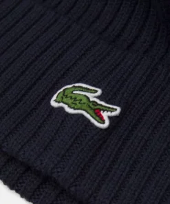 Lacoste UNISEX - Bonnet - Dark Blue -Lacoste Soldes Magasin d7b18d8a1a654162945af878e15aba57