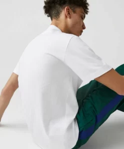 Lacoste T-shirt Imprimé - Blanc -Lacoste Soldes Magasin d9c4042767c94e539871779fdd6b9fca