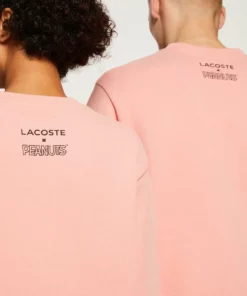 LACOSTE X PEANUTS - Sweatshirt - Rose -Lacoste Soldes Magasin da2850fc88e743118fd2109da3036f6c