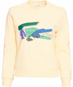 Lacoste Sweatshirt - Jaune -Lacoste Soldes Magasin dbd31d20b993499a8b5d7b0a96f39831