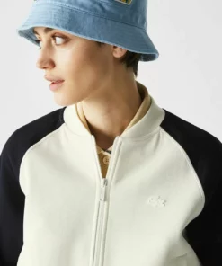 Lacoste Sweat à Capuche Zippé - Blanc/bleu Marine -Lacoste Soldes Magasin dc11a675386640f18b6d6ca72bd91813