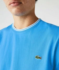 Lacoste T-shirt Basique - Bleu / Blanc 7 Lacoste T-shirt Basique - Bleu / Blanc -Lacoste Soldes Magasin dc5613f6b5d54117bfe7d6035ee6ec65