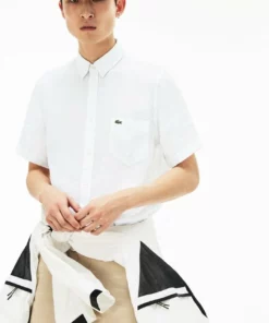Lacoste MANCHES COURTES - Chemise - Blanc -Lacoste Soldes Magasin dd493f6ea7db4b62b436ec2bbee77252