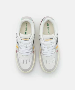 Lacoste Baskets Basses - White/burgundy -Lacoste Soldes Magasin de290eb19fcd4db6acb490e32ce249cd