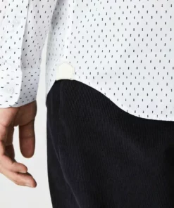 Lacoste Chemise - Blanc Bleu Marine -Lacoste Soldes Magasin df2cf06e4061486cb6dde5e691b8a626