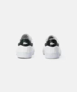 Lacoste POWERCOURT - Baskets Basses - Wht/dk Grn -Lacoste Soldes Magasin dff2e2b244094d66959f2b8d389216c9