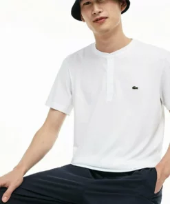 Lacoste T-shirt Basique - Blanc -Lacoste Soldes Magasin e0b2c2f4648245cf9ea1c619df2885c9
