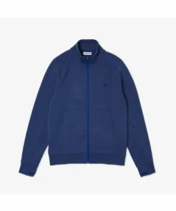 Lacoste Sweat à Capuche Zippé - Bleu Chine