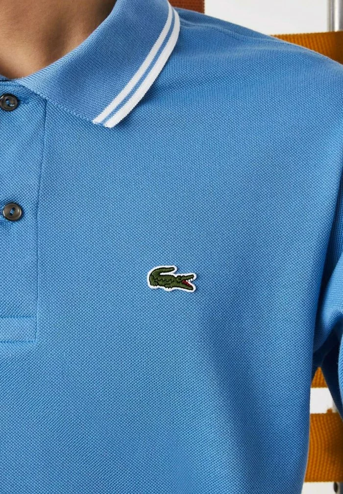 Lacoste Polo - Bleu/blanc 3 Lacoste Polo - Bleu/blanc – Image 3