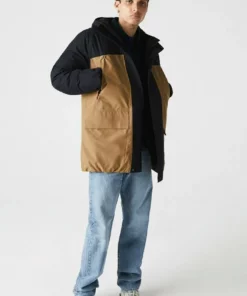 Lacoste Veste D'hiver - Bleu Marine Marron