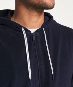 Lacoste Sweat à Capuche Zippé - Navy Blue -Lacoste Soldes Magasin e773f96369a0463ba7dbb3406dedc801