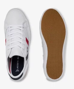 Lacoste Baskets Basses - Wht/nvy/red