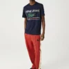 Lacoste HEREN - T-shirt Imprimé - Bleu Marine