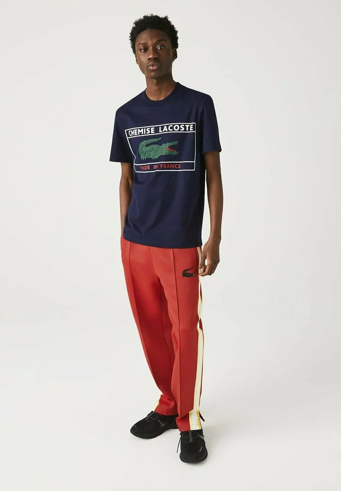 Lacoste HEREN - T-shirt Imprimé - Bleu Marine 1 Lacoste HEREN - T-shirt Imprimé - Bleu Marine