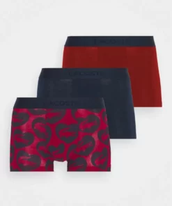 Lacoste 3 PACK - Shorty - Bordeaux/navy Blue -Lacoste Soldes Magasin e91fa473386b4417adf1c492f717d71a