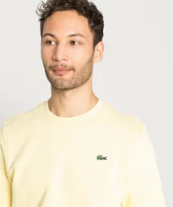 Lacoste Sweatshirt - Jaune -Lacoste Soldes Magasin ea344e13997946278252d3af7317e56d