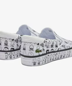 LACOSTE X PEANUTS - Baskets Basses - White / Black -Lacoste Soldes Magasin eba7396d1c064d1493d419a8bcd357ba