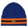 Lacoste UNISEX - Bonnet - Bleu / Orange / Bleu Marine