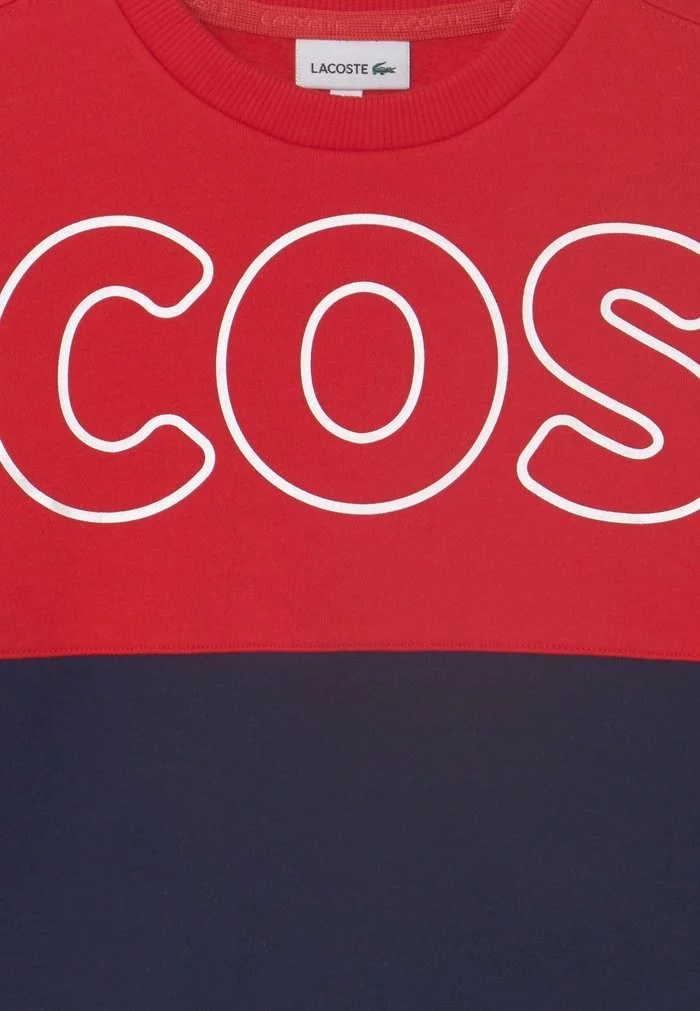 Lacoste LOGO UNISEX - Sweatshirt - Rouge/marine 3 Lacoste LOGO UNISEX - Sweatshirt - Rouge/marine – Image 3