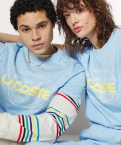 Lacoste EXCLUSIVE UNISEX GUEOE - T-shirt Imprimé - Light Blue -Lacoste Soldes Magasin ed39555599994c7683b18d60b3f00915